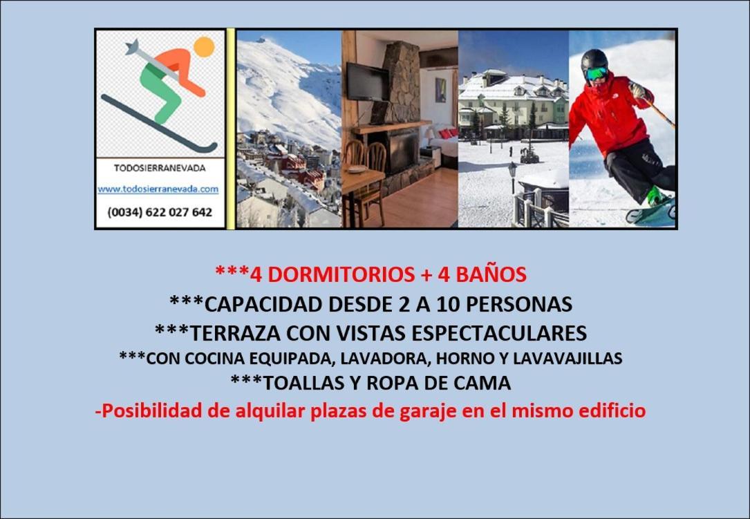 Todosierranevada - Duplex 4 Dormitorios - Vistas Espectaculares A La Montana 塞拉内华达 外观 照片